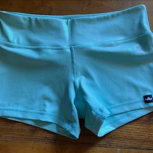 WODBOTTOM 2" Ultra Shorties. 87% polyester 13% spandex. Gently worn.